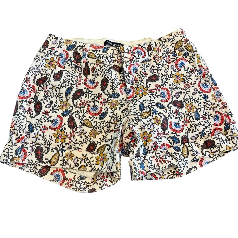 Dear John Floral & Paisley Print Women's Shorts size 26